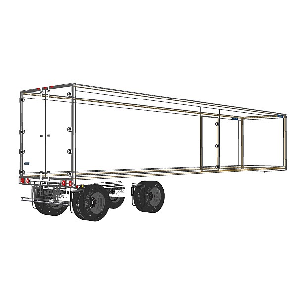 lwo 48ft van trailer truck - Great Dane classic freight 48ft van by bansheewoj