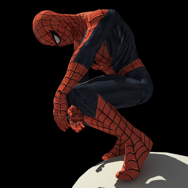 spiderman rigged biped max - Spiderman RIGGED by fabelar