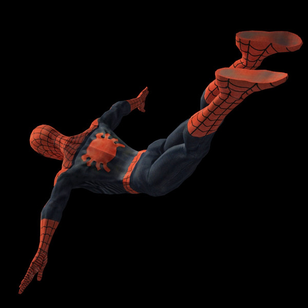 spiderman rigged biped max - Spiderman RIGGED by fabelar