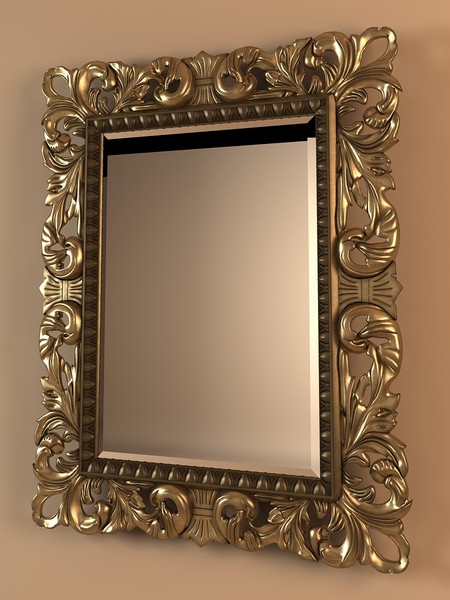 3d model mirror artelinea - ArteLinea_mirror_T460_ORO.zip by kupfer
