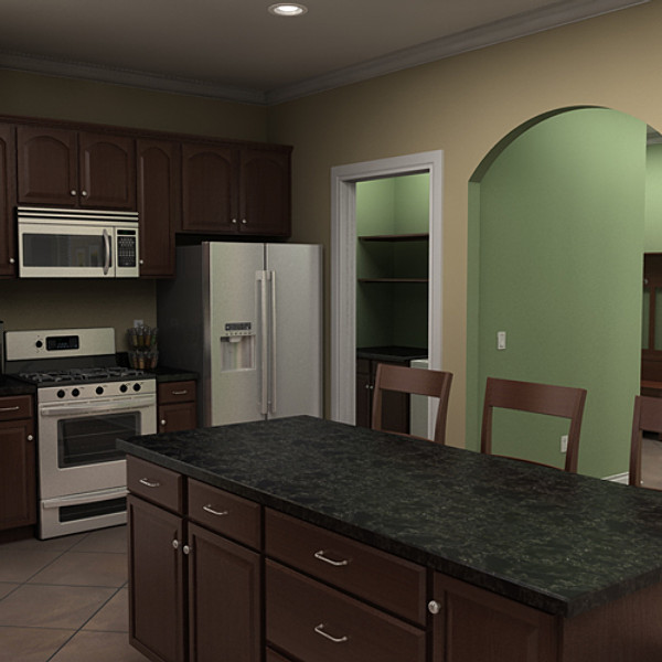 3d house interior exterior model - house interior/exterior by monkeyodoom