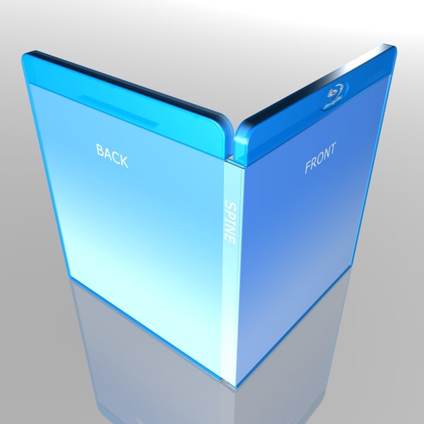 blu-ray case 3d model - Blu-Ray case by sweiry_tv