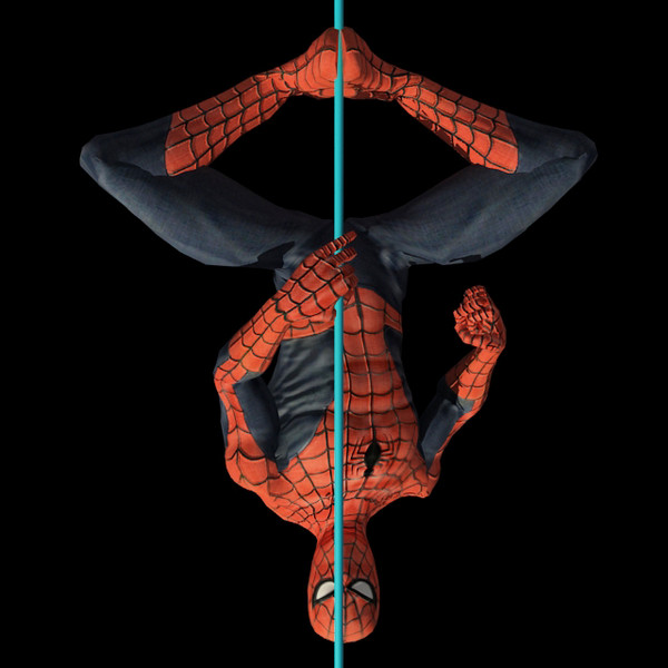 spiderman rigged biped max - Spiderman RIGGED by fabelar