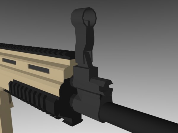 3d fn scar h - FN-SCAR-H Model by ChrisStolze