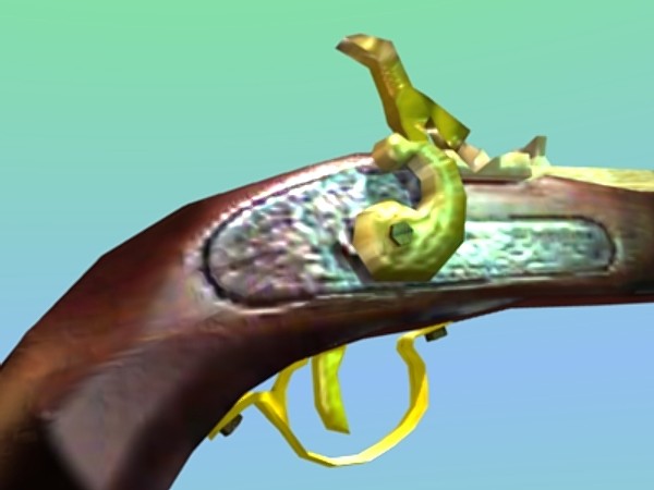 3d flintlock pistol model - Flintlock Dueling Pistol by Zsprite24