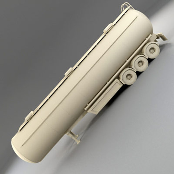 long tanker trailer 3d 3ds - Long Tanker Trailer by QLEE