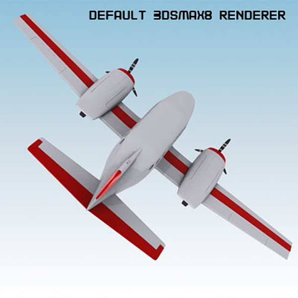 business plane small 3d max - Small Business Airplane by QLEE