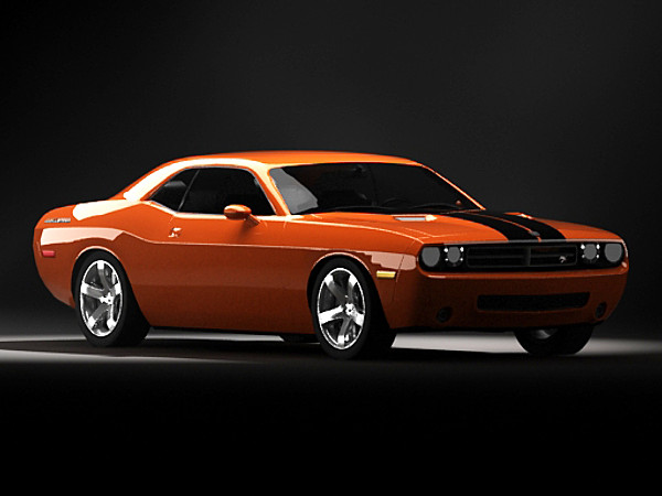 dodge challenger concept 3d max - Dodge Challenger concept STD mat by fabelar