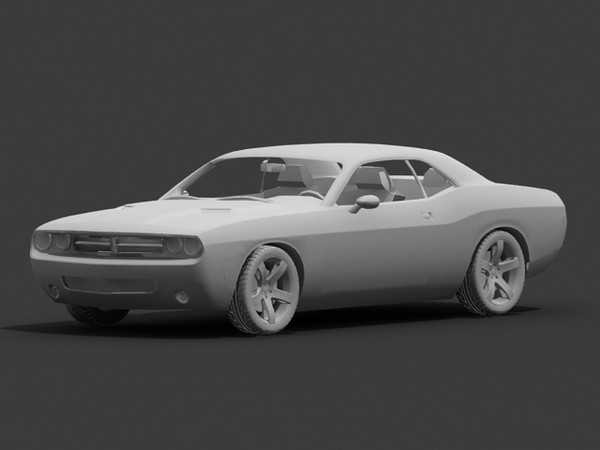 dodge challenger concept 3d max - Dodge Challenger concept STD mat by fabelar