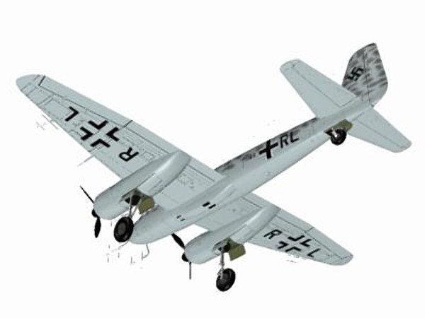 3dsmax junkers nightfighter ju88g - Junkers Ju88G Nightfighter by pbratt