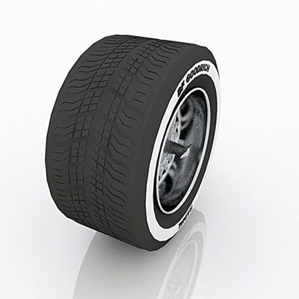 classic car alloy wheel 3d 3ds - Classic car alloy wheel by QLEE