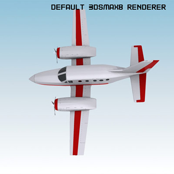 business plane small 3d max - Small Business Airplane by QLEE