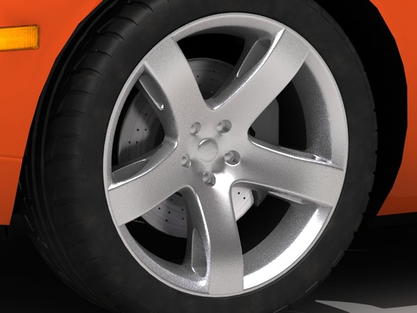 dodge challenger concept 3d max - Dodge Challenger concept STD mat by fabelar