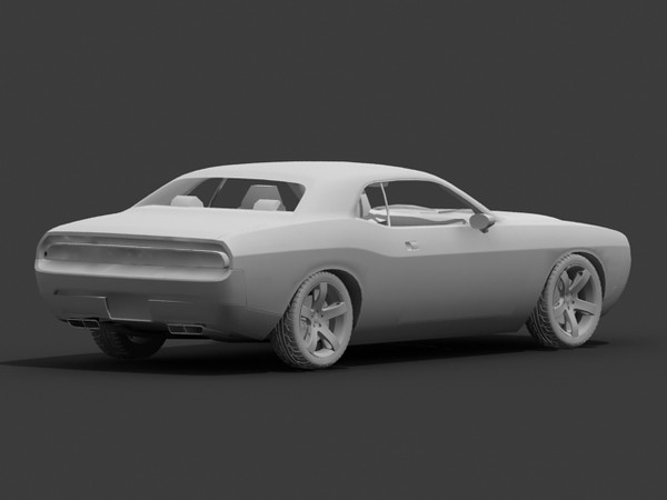 dodge challenger concept 3d max - Dodge Challenger concept STD mat by fabelar