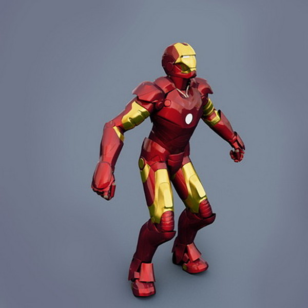 3dsmax character iron man - Iron man by bahramnj