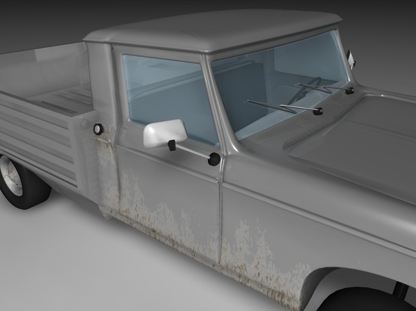 404 pick 3d model - 404 pick up by Nicolas Demoisson