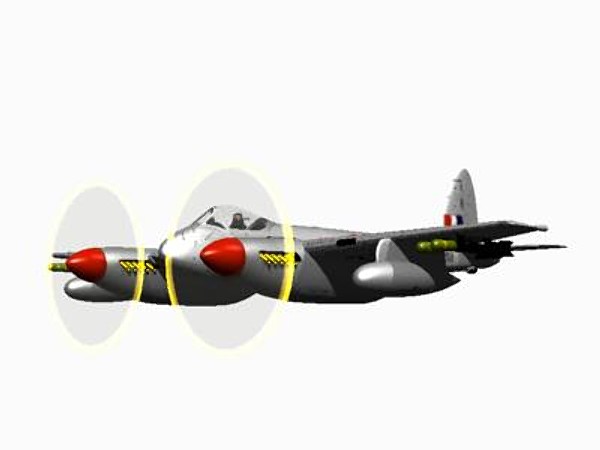 haviland hornet fighters c4d - De haviland Hornet F1 by pbratt