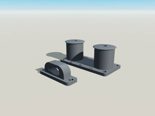 3d chocks bit model - Chocks and Bit by Icer86