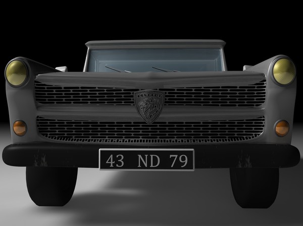404 pick 3d model - 404 pick up by Nicolas Demoisson