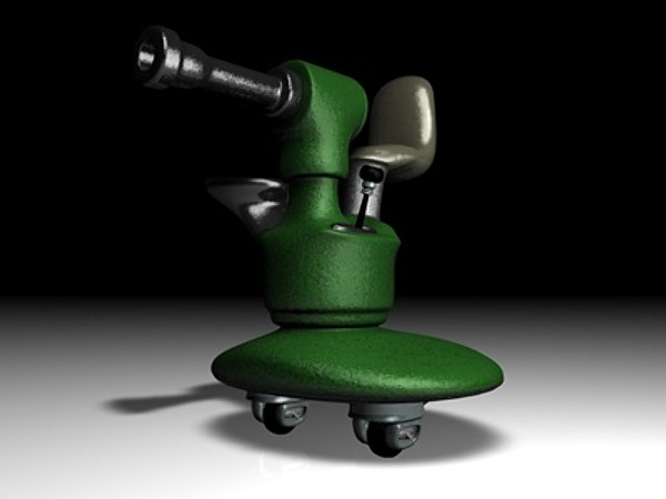 3d modern cannon model - Mobile Cannon... by Whong