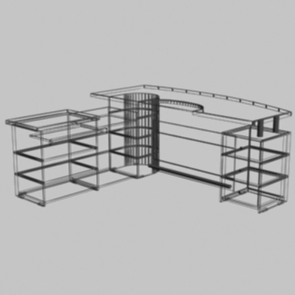 3dsmax desk table - Executive Desk by sabah_au