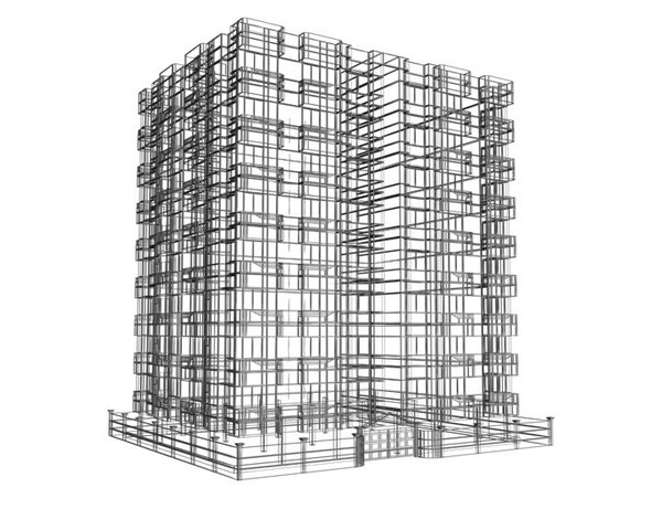 4 apartment buildings housing 3d max - 4 Buildings Bundle by sabah_au