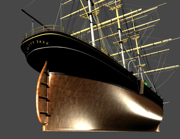 3d clipper cutty sark - CUTTY SARK CLIPPER by ar3ding