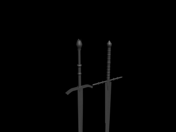 3ds max swords wraiths broadsword royal - wraith royal cutlery broadsword.max by Beaver33