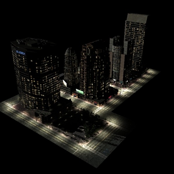 city block skyscrapers max - High Res Skyscraper City Block by dastolidigital