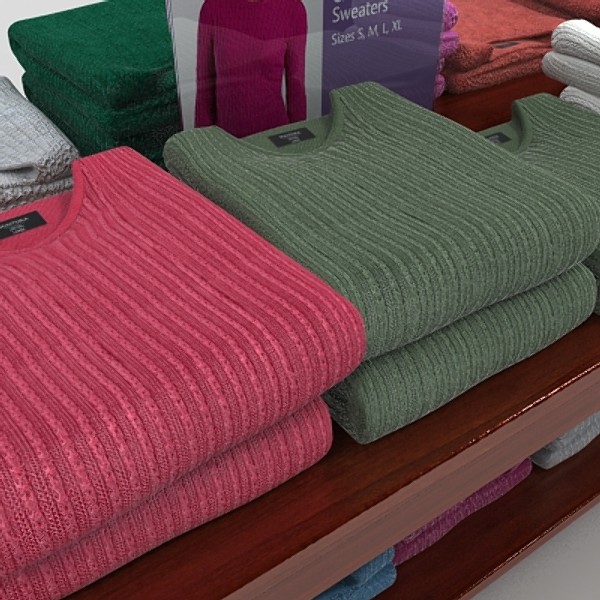 women sweater table 3d model - sweater table 2 by monkeyodoom