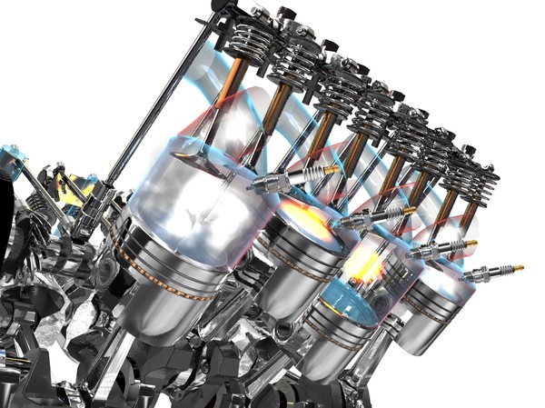 V8 Engine Mechanism - Animated / Textured / Fx v2.2