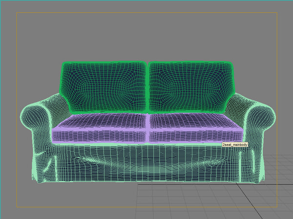 3d ikea sofa ektorp model - Ektorp ikea sofa by yourproduct