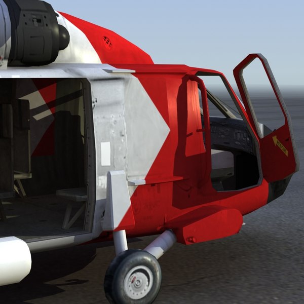 hh60j jayhawk 3d model - HH60J Jayhawk VRay... by ES3DStudios