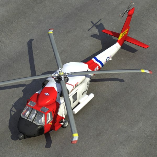 hh60j jayhawk 3d model - HH60J Jayhawk VRay... by ES3DStudios