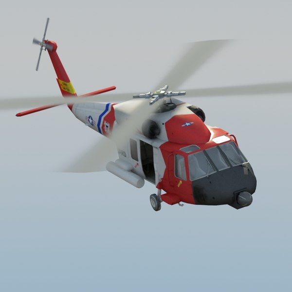 hh60j jayhawk 3d model - HH60J Jayhawk VRay... by ES3DStudios