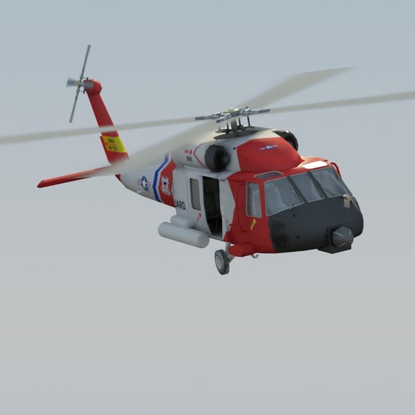hh60j jayhawk 3d model - HH60J Jayhawk VRay... by ES3DStudios