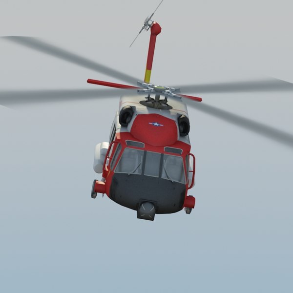 hh60j jayhawk 3d model - HH60J Jayhawk VRay... by ES3DStudios