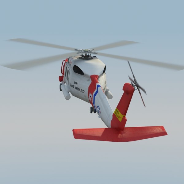 hh60j jayhawk 3d model - HH60J Jayhawk VRay... by ES3DStudios