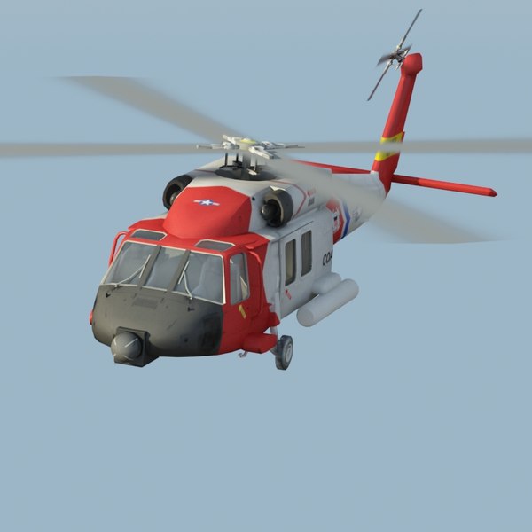 hh60j jayhawk 3d model - HH60J Jayhawk VRay... by ES3DStudios