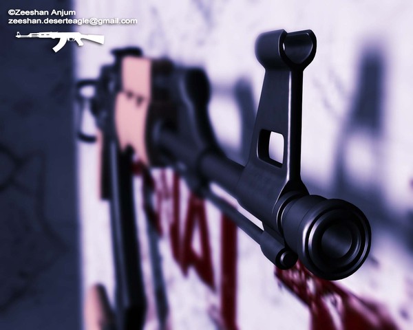 3d ak-47 assault rifle 47 - AK-47 by zeeshan_a1