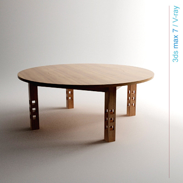 charles rennie table 3d model - GSA Table by lajhar