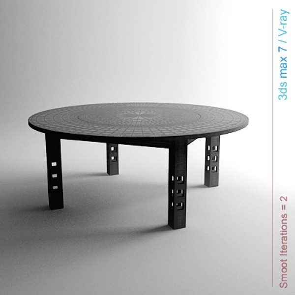 charles rennie table 3d model - GSA Table by lajhar
