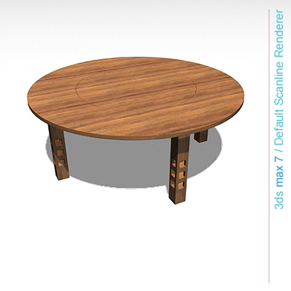 charles rennie table 3d model - GSA Table by lajhar