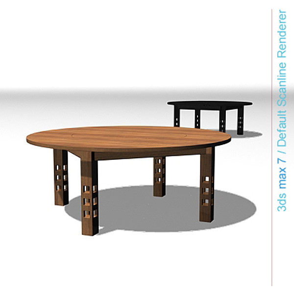 charles rennie table 3d model - GSA Table by lajhar