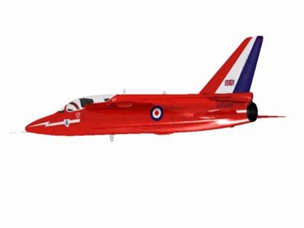 3d hawker siddeley gnat red arrows - Hawker Siddeley Gnat T1 (Red Arrow) by pbratt