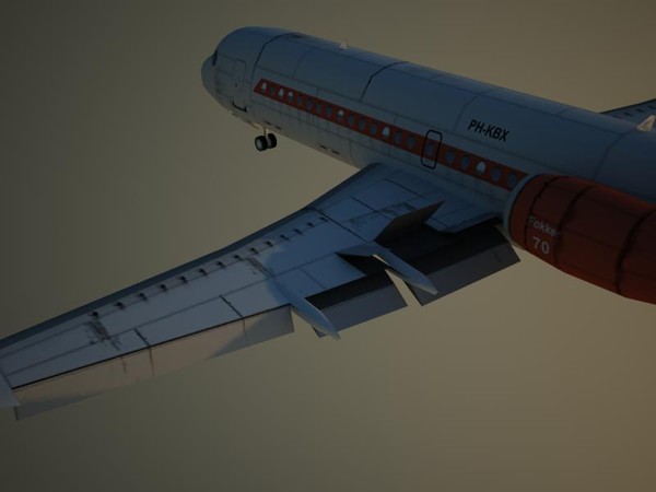 fokker f-70 70 3d model - Fokker F-70 by Alexander Miller