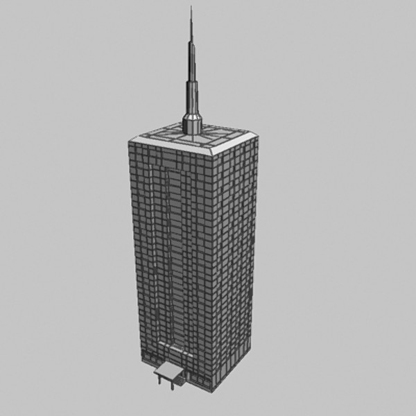 3d rise office building model - High rise office building01- lowpoly by sabah_au