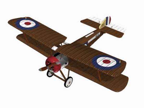 sopwith pup 3d model - Sopwith Pup by pbratt