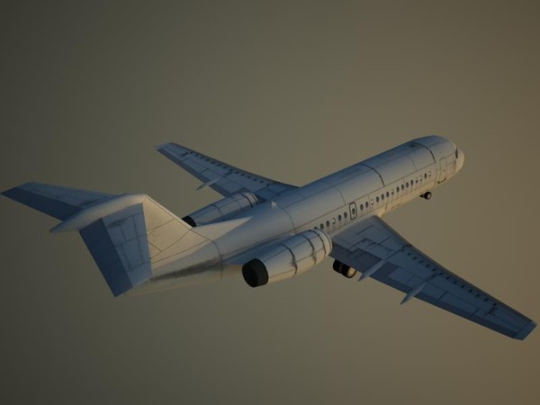 fokker f-70 70 3d model - Fokker F-70 by Alexander Miller