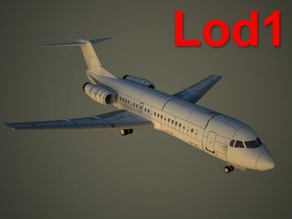 fokker f-70 70 3d model - Fokker F-70 by Alexander Miller